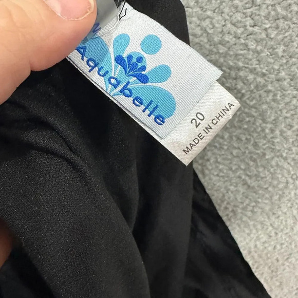 swimsuits for all womens swim shorts 20 black pull on pockets aquabelle stretch - Picture 3 of 4